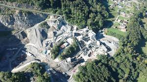 visite de la carrière de grès FAMSA à Massongex